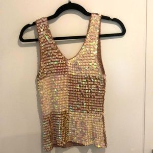 Sexy sequenced tank style top